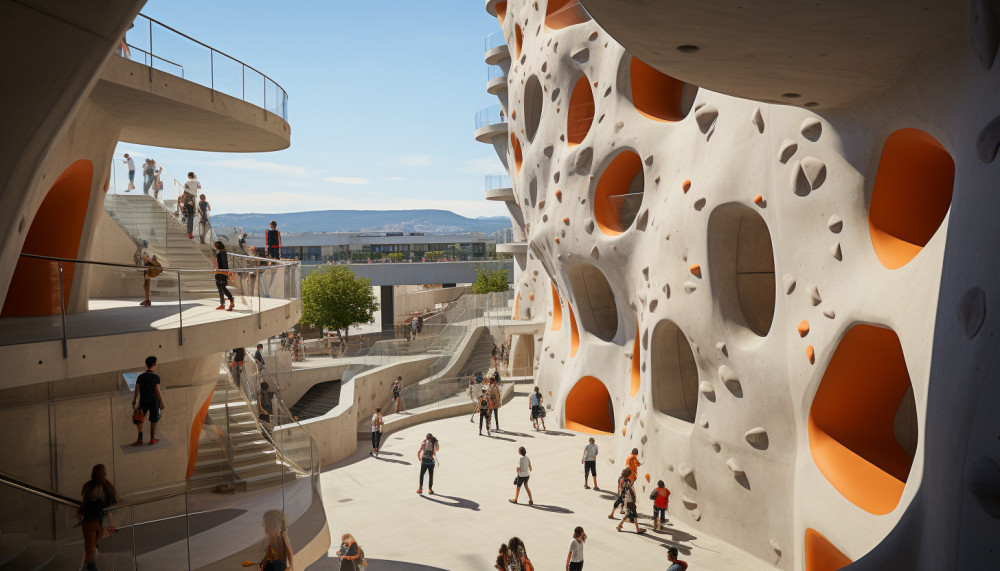 Urbanes Klettern: Betonwände als Sportarena