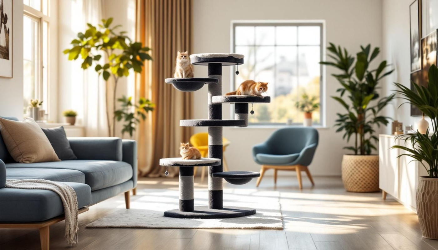 Wie wählt man den perfekten Kratzbaum für große Katzenrassen?